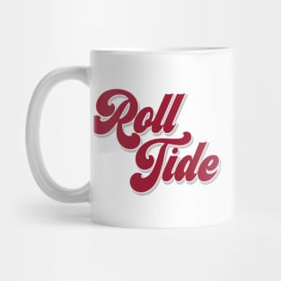 bama seventies font Mug